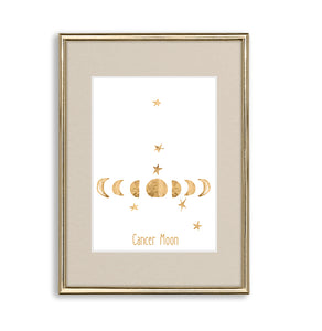 Play with La Luna Moon Bundle: 8: 5x7 gold foil prints